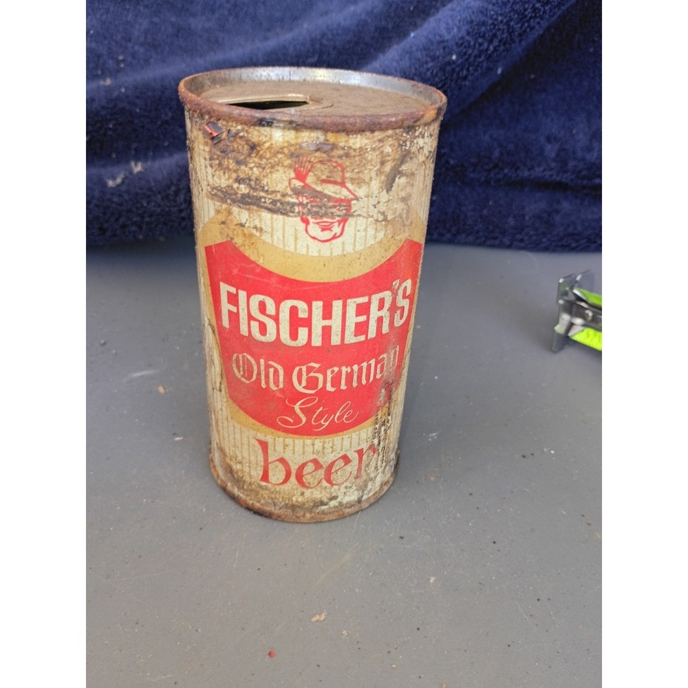 Fischers Old German Style‎ Pull Tab Florida Rustic Empty Can 1960-70